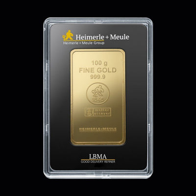 Heimerle + Meule Goldbarren 100g - AKSU Juwelier