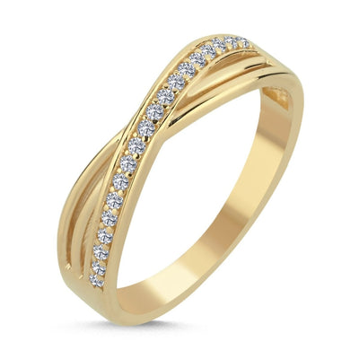 Infinty Unendlichkeit Ring Zirkonia 14 Karat Gold - AKSU Juwelier