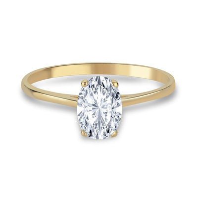 Oval Zirkonia 0.75ct. Verlobungsring 14 Karat Gold - AKSU Juwelier