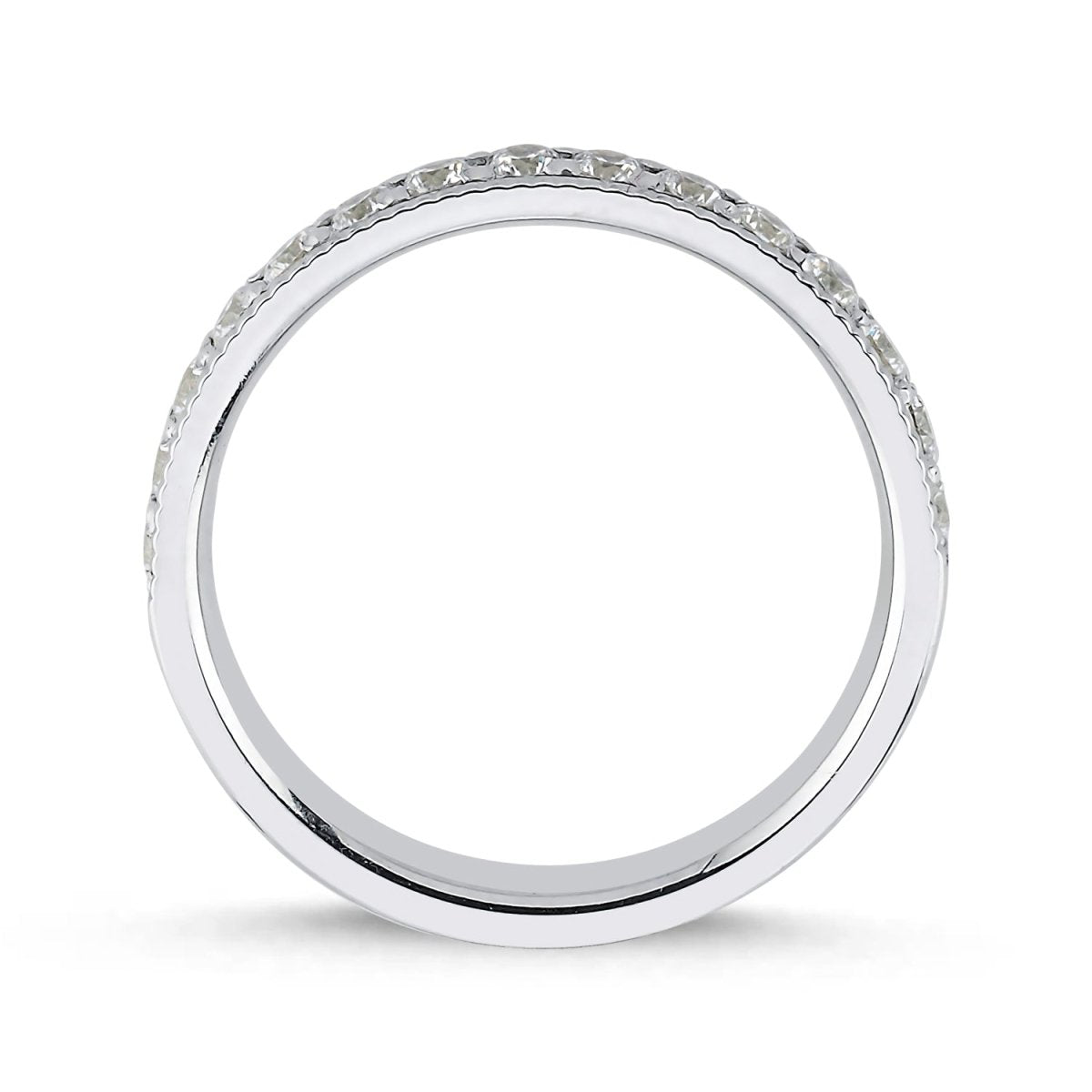 Halb Memoire Diamantring Gold 0.45ct Diamant